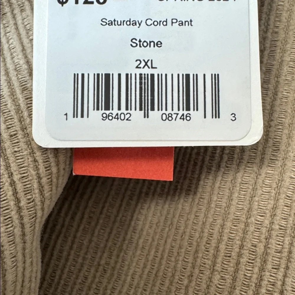 MARINE LAYER Saturday cord pant stone 98%Cotton #65 - Picture 5 of 9